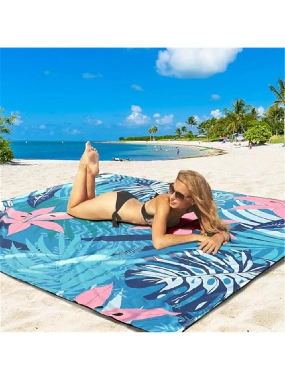 Sandproof Waterproof Beach Blanket Mat Oversized Picnic Camping Hiking Quick Dry
